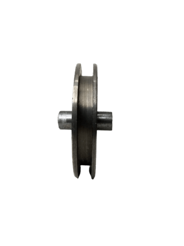 Roldana De Aço 4'' Com Cava 16mm Quadrada 10x10 Com Pino