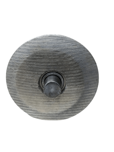 Roldana De Aço 4'' Com Cava 16mm Quadrada 10x10 Com Pino