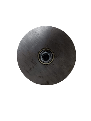 Roldana Aço Dupla 5" Cava 32mm Perfil V 20mm Com Parafuso