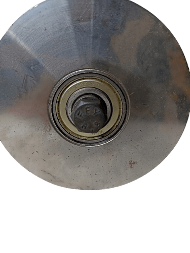 Roldana Aço Dupla 5" Cava 32mm Perfil V 20mm Com Parafuso