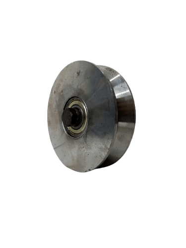 Roldana Aço Dupla 5" Cava 32mm Perfil V 20mm Com Parafuso