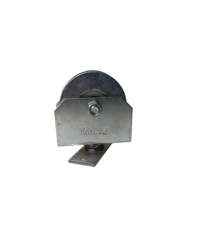 Roldana De Ferro Giratória 3'' Cava U Zincada
