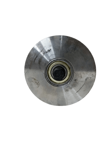 Roldana Dupla Aço 5" Cava 32mm Perfil U 12mm Com Parafuso