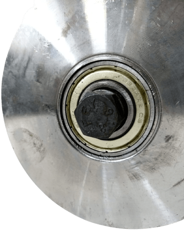Roldana Dupla Aço 5" Cava 32mm Perfil U 12mm Com Parafuso