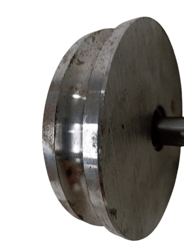 Roldana Dupla Aço 5" Cava 32mm Perfil U 20mm Com Pino