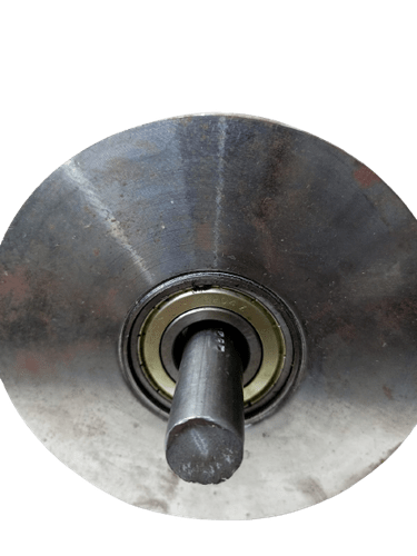 Roldana Dupla Aço 5" Cava 32mm Perfil U 20mm Com Pino