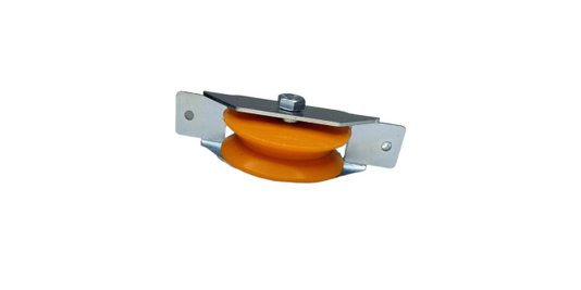 Roldana Em Nylon De 2.1/2'' Cava V Com Caixa Aberta