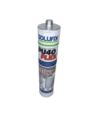Selante de Poliuretano PU 40 Flex Cinza Solufix 300ml/345g