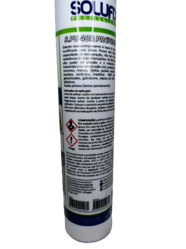 Selante Híbrido S.PU 40R Preto Solufix 400g