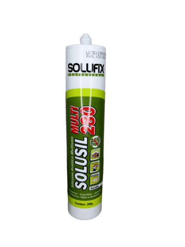 Silicone Acético Incolor Mult 280 Solufix 260g