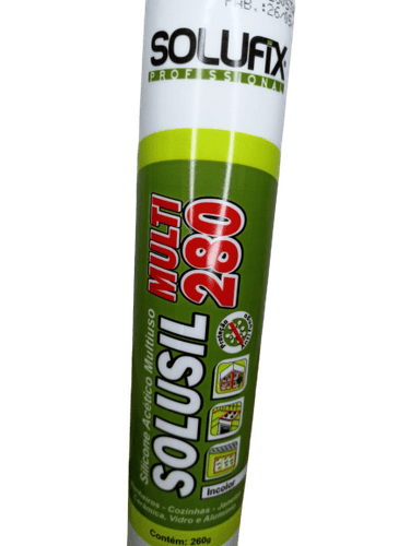 Silicone Acético Incolor Mult 280 Solufix 260g