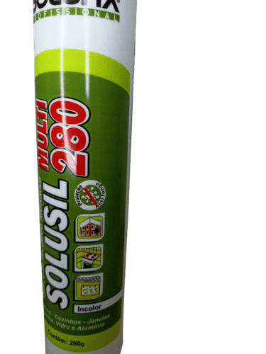 Silicone Acético Incolor Mult 280 Solufix 260g