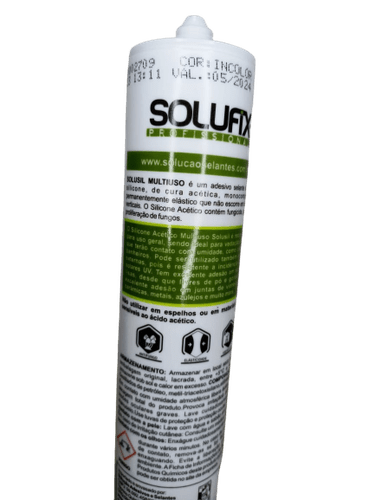 Silicone Acético Incolor Mult 280 Solufix 260g