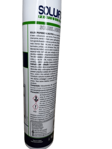 Silicone Neutro Incolor Profissional 280g Solufix 
