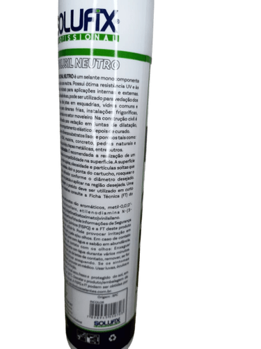 Silicone Neutro Incolor Profissional 280g Solufix 