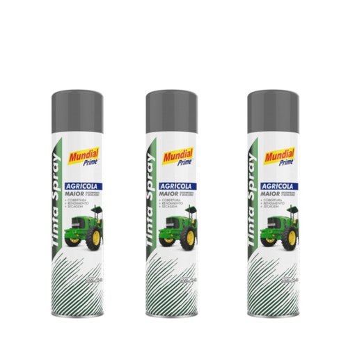 Tinta Spray Agrícola Cinza Kuhn Mundial Prime