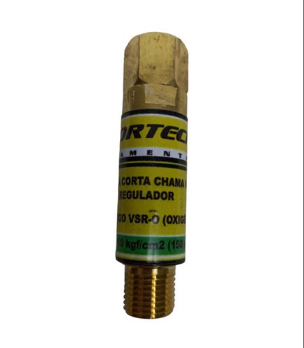 Válvula Corta Chama Oxigênio Vsr-O Para Regulador Vortech