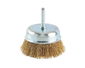 7256 Escova De Aço Copo Diâmetro 75mm Com Haste Brasfort