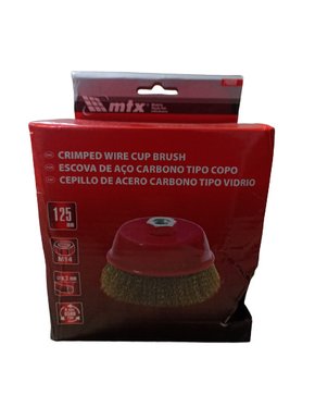 746069 Escova De Aço Carbono Tipo Copo Ondulada Diâmetro 125mm