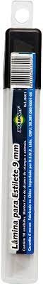 8601 Lamina Para Estilete 9Mm Caixa Com 10 laminas Brasfort