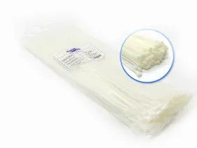 Abraçadeira De Nylon Branca 3,6mm X 150mm Pacote Com 100Un. tradestar