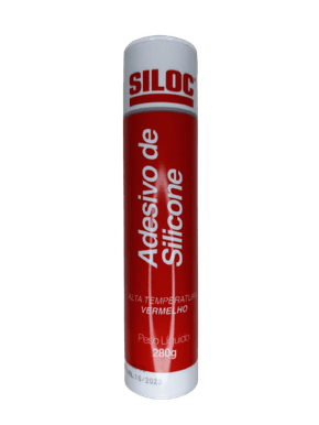 Adesivo De Silicone Alta Temperatura Vermelho Siloc 280G
