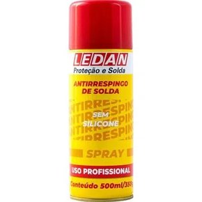 Antirrespingo Spray Sem Silicone 500ml/350g Ledan 