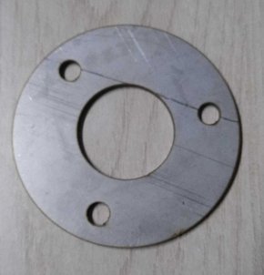 Base De Inox 304 75mm 3" Para Tubo 1.1/4'' Com 3 Furo