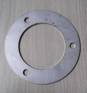 Base Inox 304 101mm  Para Tubo De 2.1/2'' Inox Com 3 Furo Sem Arruela No Centro