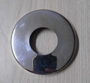 Canopla Acabamento Inox 304 Para Tubo 1.1/4'' Disco 3'' (75MM) Reta