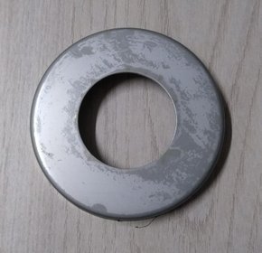 Canopla De Acabamento Inox 304 Para Tubo 1.1/2'' Disco 3'' (75MM) Reta Decapada