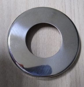 Canopla De Acabamento Inox 304 Para Tubo 1.1/2'' Disco de 3'' (75MM) Reta