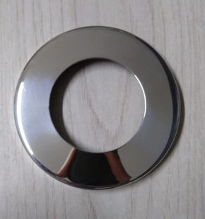 Canopla De Acabamento Inox 304 Para Tubo 2" Disco 3.1/2" (90mm) Reta