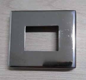 Canopla De Acabamento Inox 304 Quadrada 30X40 Base 70X80