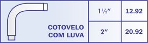 Curva De 90º Tubo de 1.1/2'' Com Luva 12.92
