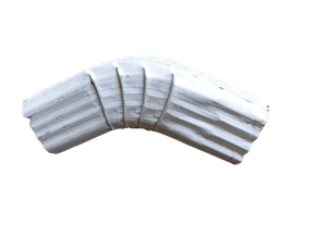 CURVA AMERICANA GALVANIZADA 45° BRANCA P/CONDUTOR