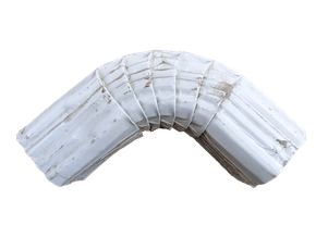 CURVA  AMERICANA GALVANIZADA FRONTAL BRANCO P/CONDUTOR