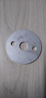 Disco De Inox 304 65mm Furo 5/8'' Com 2 Furos 