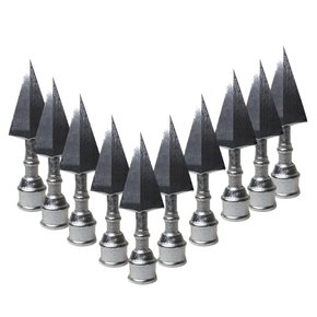 Kit 10 Ponta De Lança Alumínio Art 7/8" Para Tubo 1.1/4"