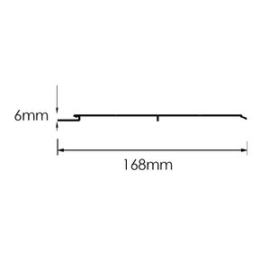 Lambril Lb 036 Liso Preto Com 6 Metros 