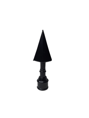 Ponta De Lança Preta Modelo Art Para Tubo 3/4'' Com Anel 