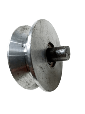 Roldana De Aço 3'' Com Cava V 28mm Com Pino