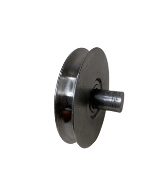 Roldana De Aço 4'' Cava U 15mm Com Pino