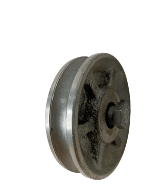 Roldana De Ferro Fundido 2.1/2" Com Perfil "U" Com Parafuso 