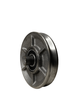 Roldana De Ferro Fundido 4'' Cava V Com Pino 