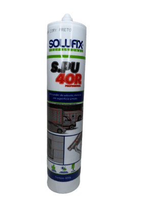 Selante Híbrido S.PU 40R Preto Solufix 400g