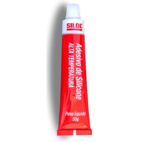 Silicone Alta Temperatura Vermelho Blister 50g Siloc