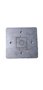Base Quadrada De Inox 304 Furo 30 X 30 Base 90 X 90 Furo Central 1/2''