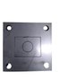 Base Quadrada De Inox 304 Furo 40 X 30 Base 70 X 80  Furo Central 5/8''