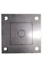 Base Quadrada De Inox 304 Furo 50 X 50 Base 90 X 90  Furo Central 5/8